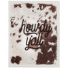 Cowhide Howdy Wall Art