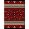 Big Chief Red Rug - 5 x 8