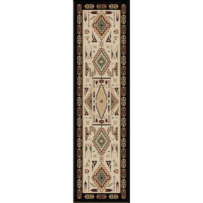 Desert Dream Black Rug - 2 x 8