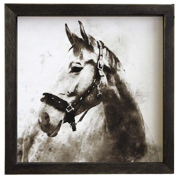 Grayscale Horse Wall Art