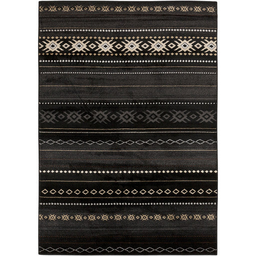 Paramount Black Rug - 8 x 11