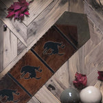 Fringed Rodeo Rider Leather Table Runner - 96 Inch