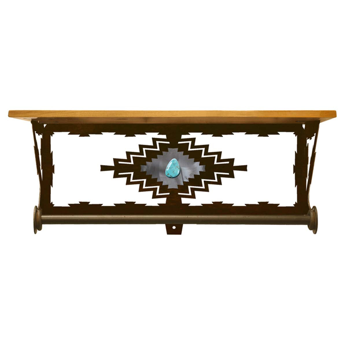 Turquoise Bandit Bath Shelf