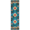 Diamond Creek Turquoise Rug - 2 x 8