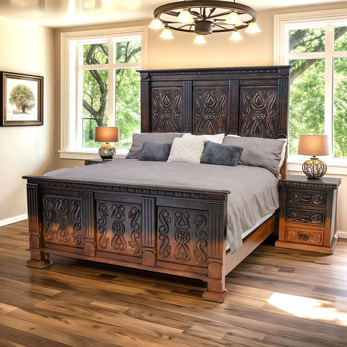 Bismarck Ombre Bed - Queen