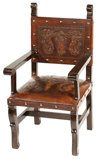 Spanish Heritage Arm Chair with Colonial Design