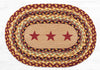 Maroon Texas Beacon Oval Placemats - Set of 2