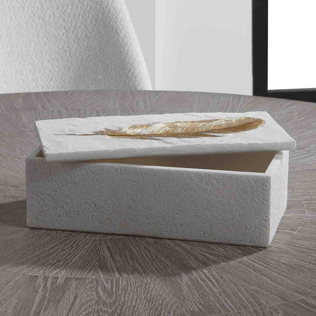 Feather Design Storage Box