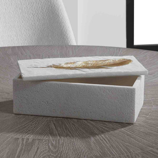 Feather Design Storage Box