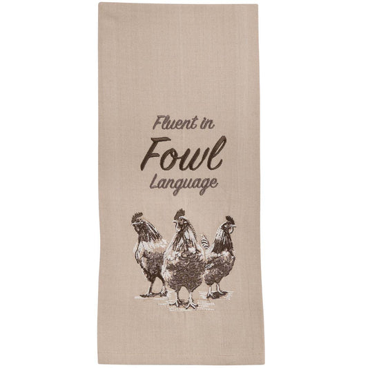 Chatty Chick Dishtowels - Set of 4
