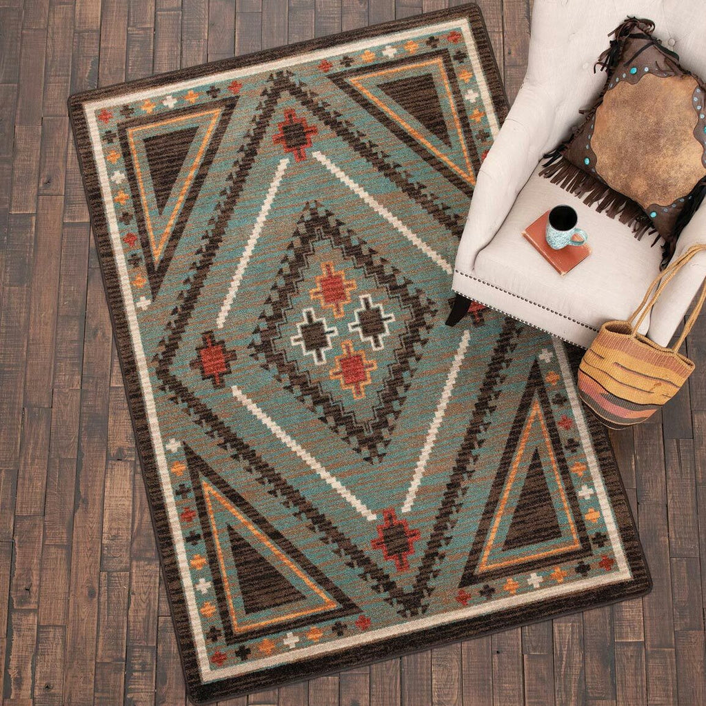 Dream Weaver Turquoise Rug - 5 x 8