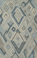 Frontier Fusion Blue Rug - 4 x 6