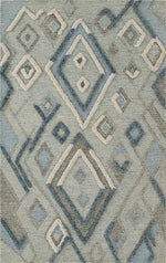 Frontier Fusion Blue Rug - 4 x 6
