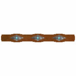 Desert Diamond Rug Rail with Turquoise - 36 Inch