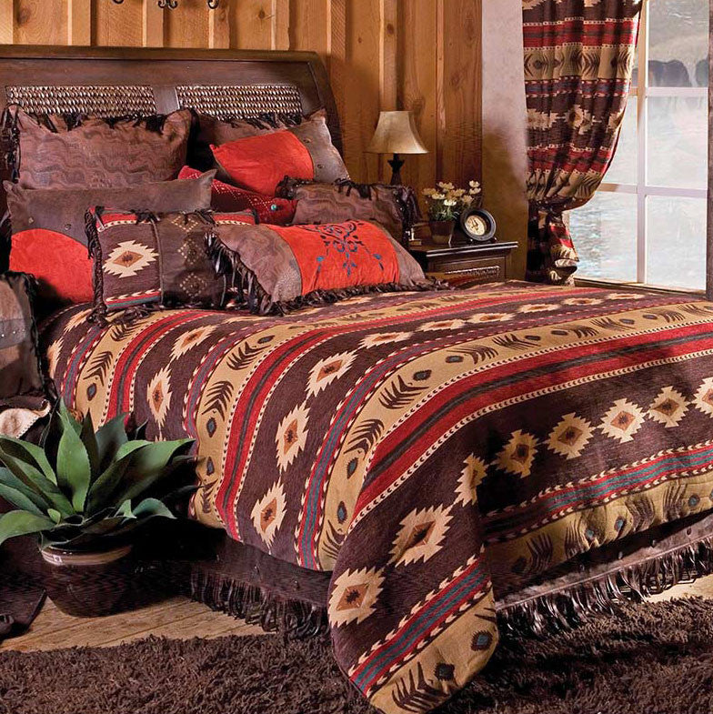 San Angelo Stripes Chenille Bed Set - King