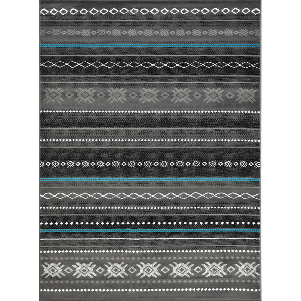 Mexicali Graphite Rug - 8 x 10