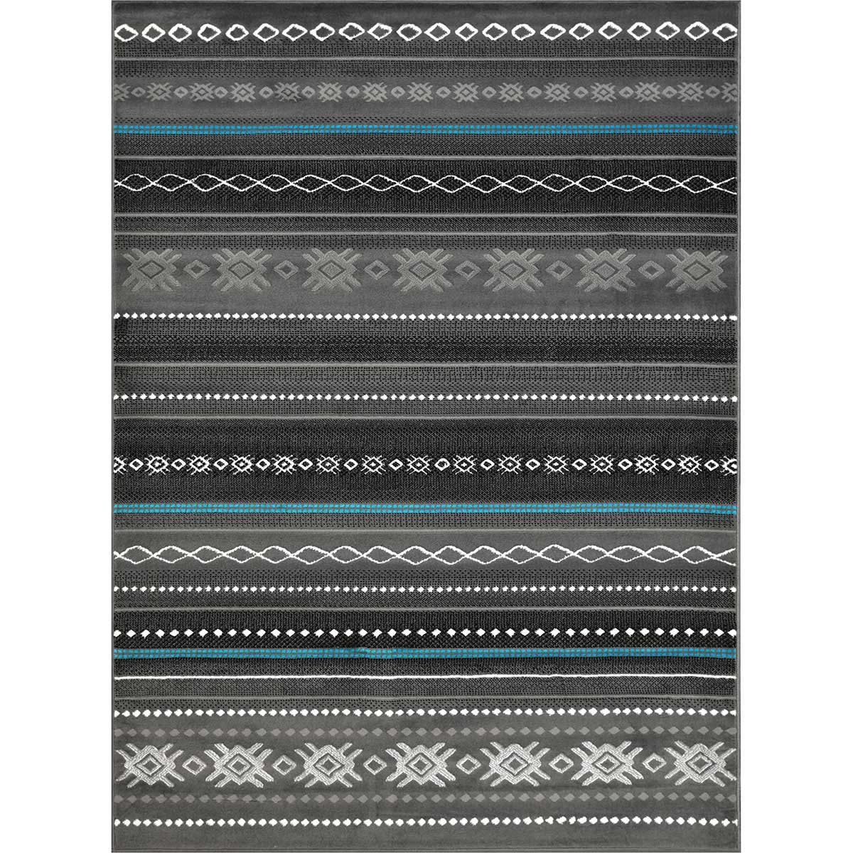 Mexicali Graphite Rug - 8 x 10