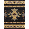 Outlaw Oasis Black Rug - 5 x 7