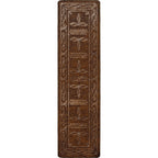 Western Stitched Leather Style Rug - 2 x 8