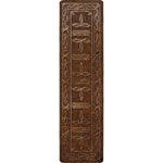 Western Stitched Leather Style Rug - 2 x 8