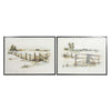 Pasture Countryside Wall Art - Set of 2