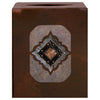 Diamond Copper Concho Square Tissue Box Cover