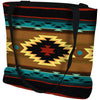 Southwest Geometric Turquoise Tote Bag