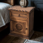 Starlight Rope Brown Nightstand - Left