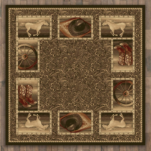 Western Home Rug - 11 Ft. Square