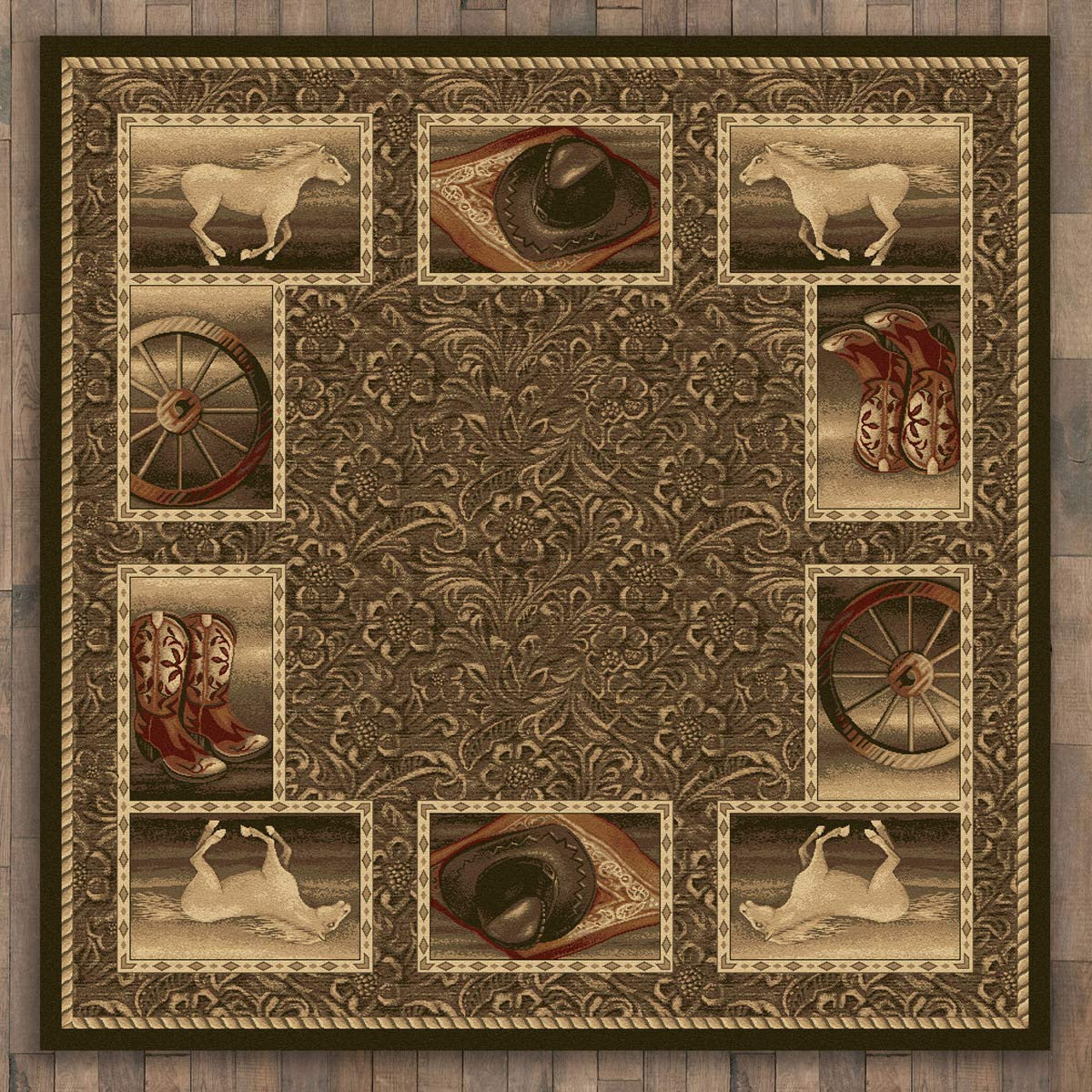 Western Home Rug - 11 Ft. Square