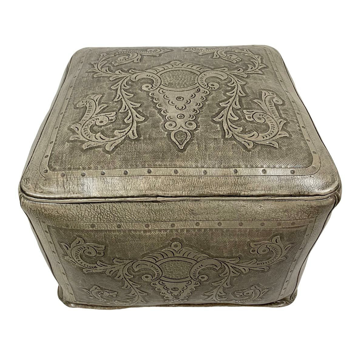 Large Square Ottoman - Colonial Ash