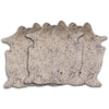 Brown Specked Tan Cowhide Rug - Large
