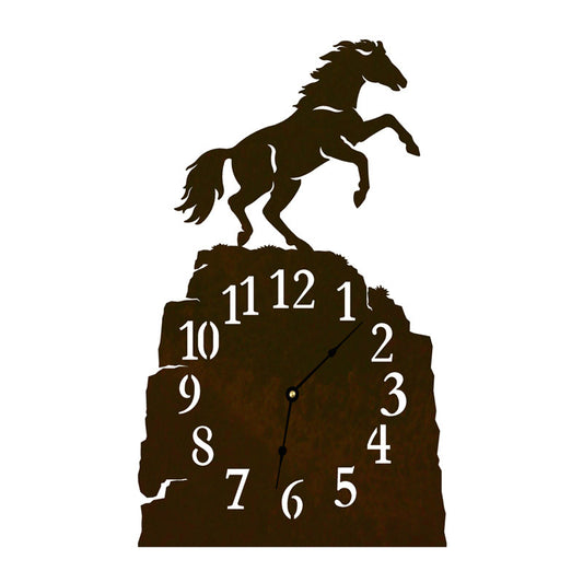 Rearing Horse Table Clock