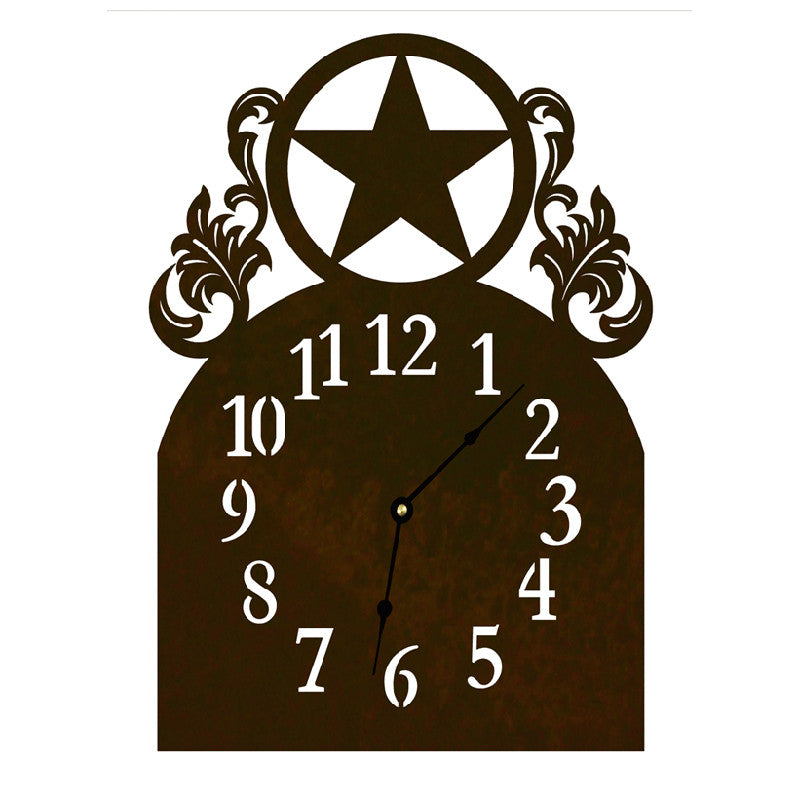 Texas Star Table Clock