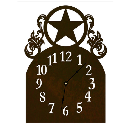 Texas Star Table Clock