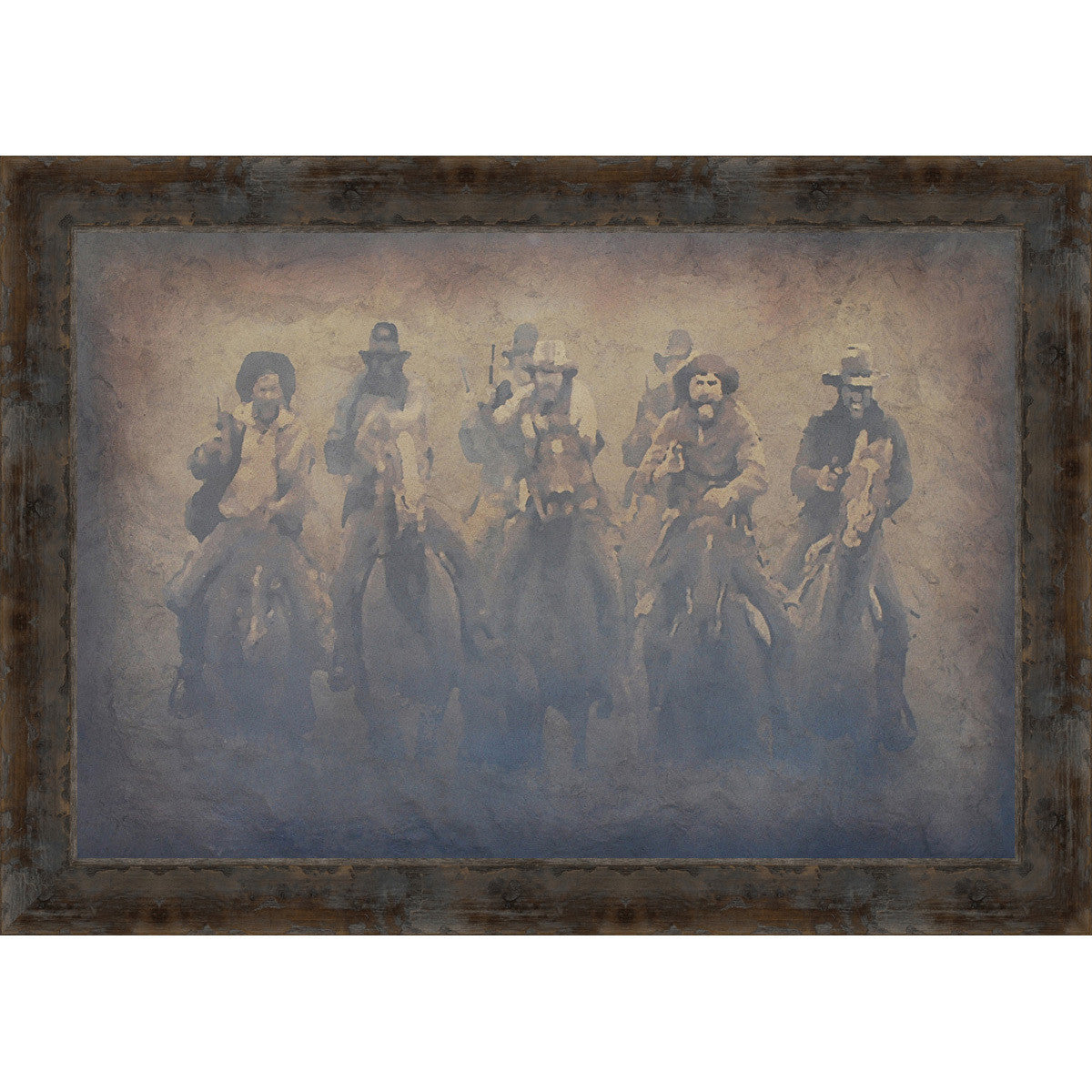 Western Mob Framed Canvas