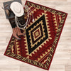 Crimson Diamond Rug - 2 x 3