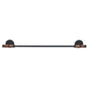 Wood & Metal Towel Bar - 24 inch