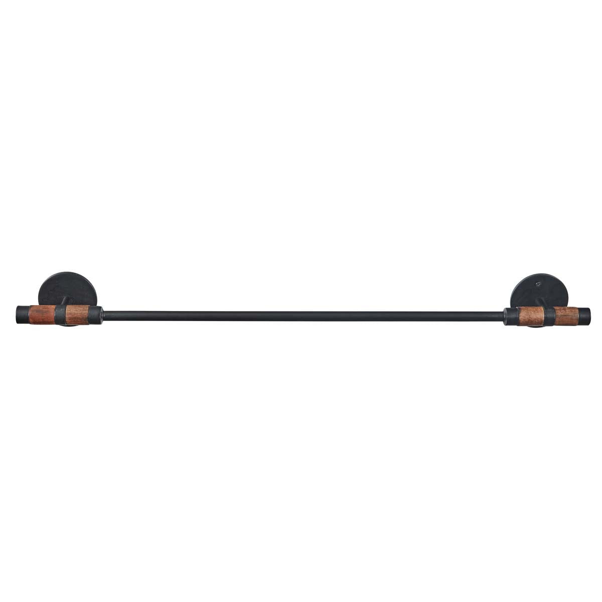 Wood & Metal Towel Bar - 24 inch