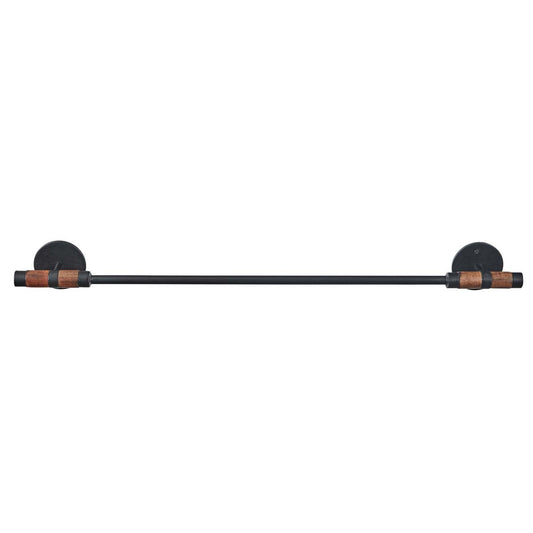 Wood & Metal Towel Bar - 24 inch