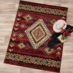 Crimson Ridge Southwestern Rug - 8 x 10 - OUT OF STOCK