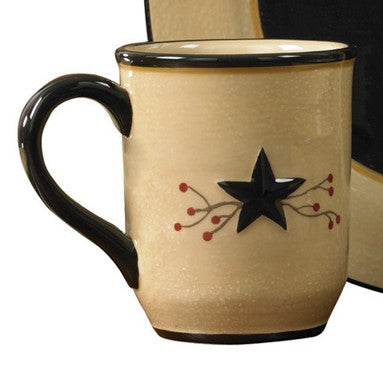 Country Living Stars Mugs - Set of 4