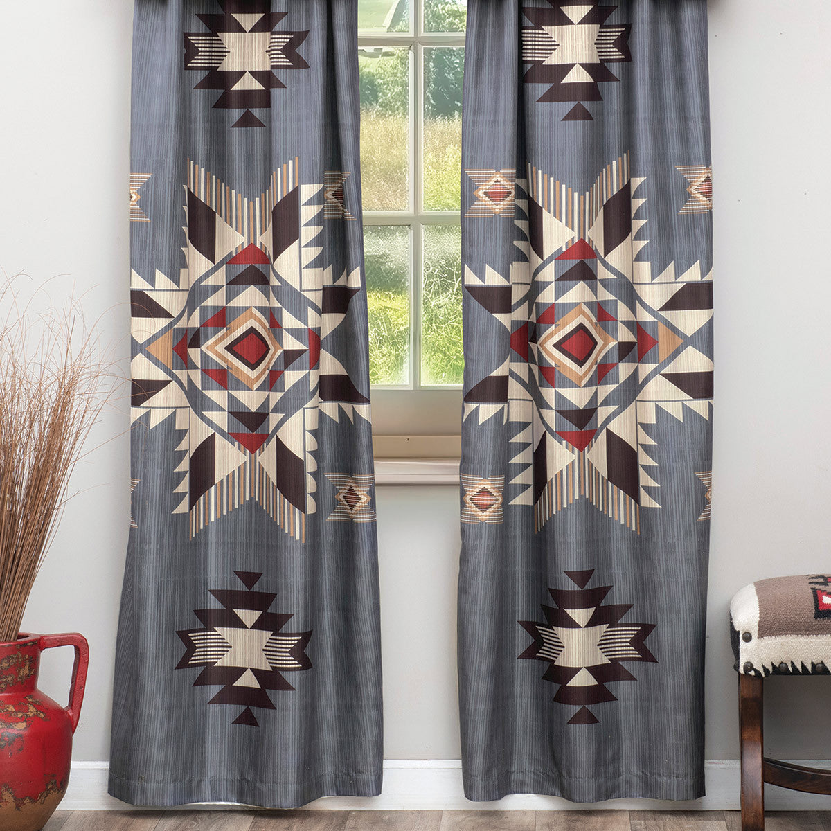 Sunset Valley Lined Drapes - CLEARANCE
