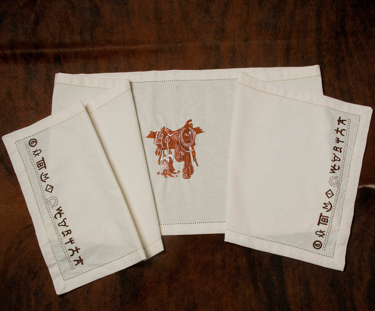 Boots & Saddle Table Runner
