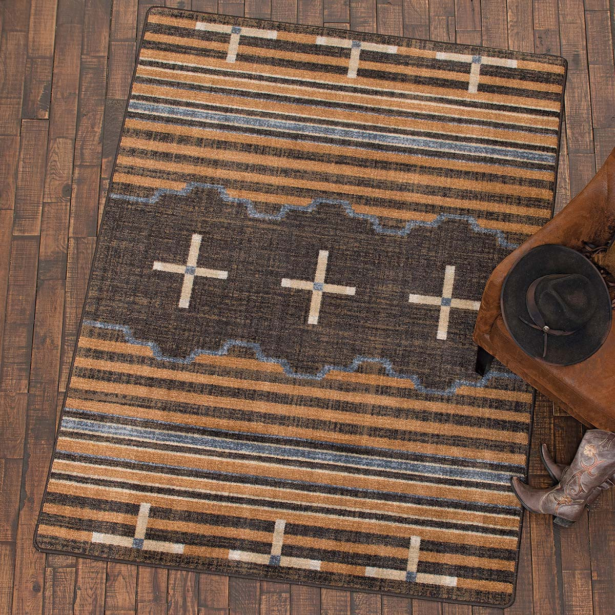 Three Chiefs Gray Rug - 3 x 4