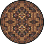 High Rez Southwest Rug - 8 Foot Round