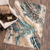 Timberland Turquoise Rug - 5 x 8