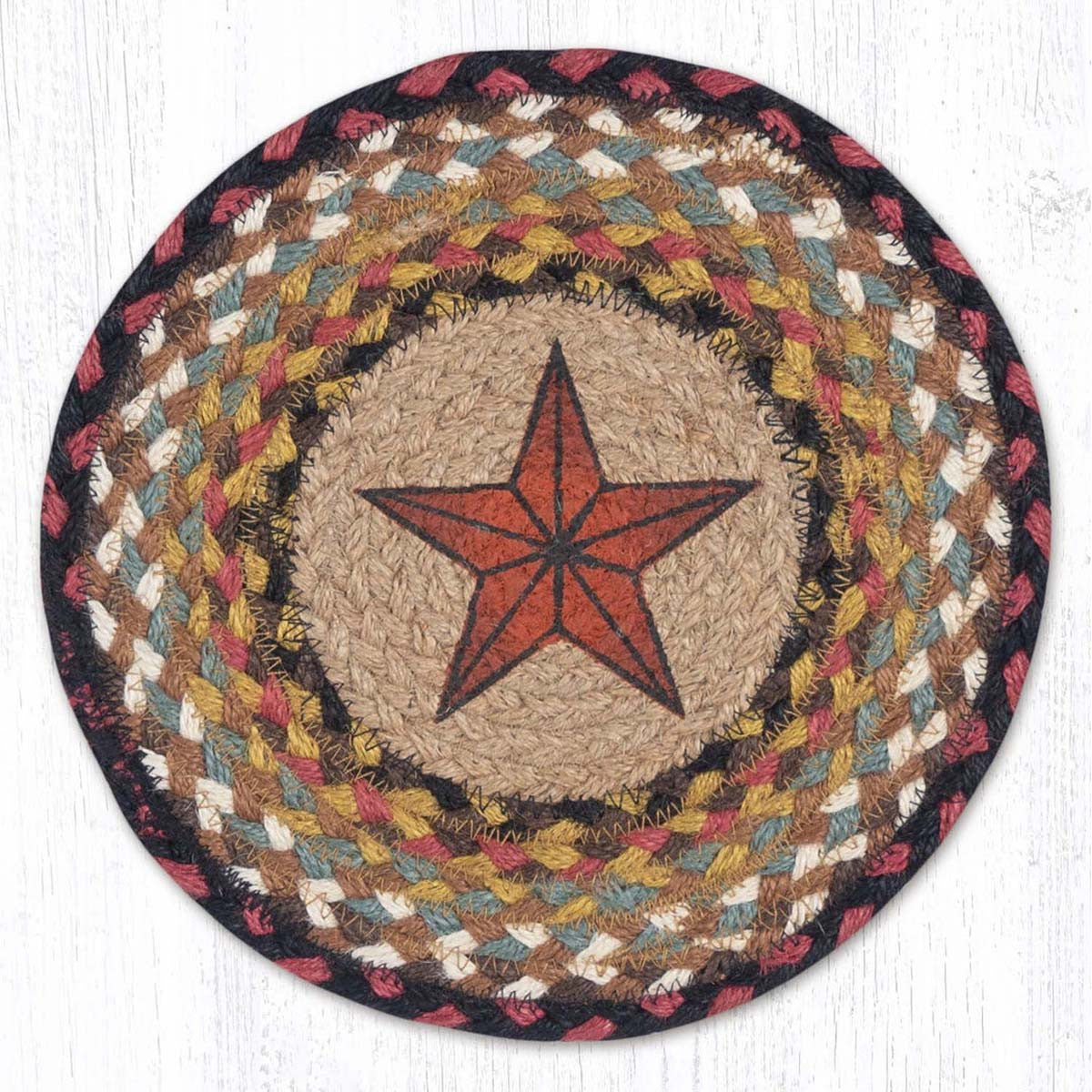 Starred Braided Trivets - Set of 3