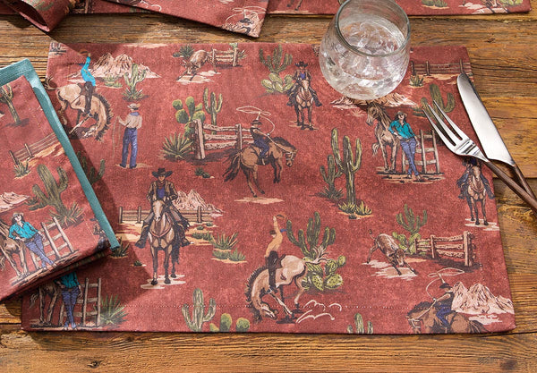 Cowboy Toile Placemat