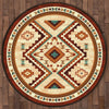 Angel Fire Tan Rug - 8 Ft. Round